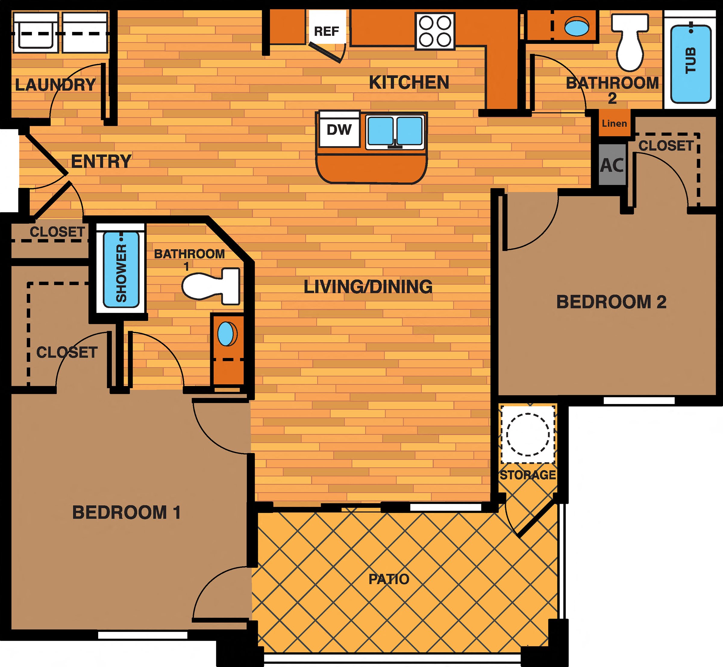 Continental Reserve 2 Bedroom Large Floor Plan